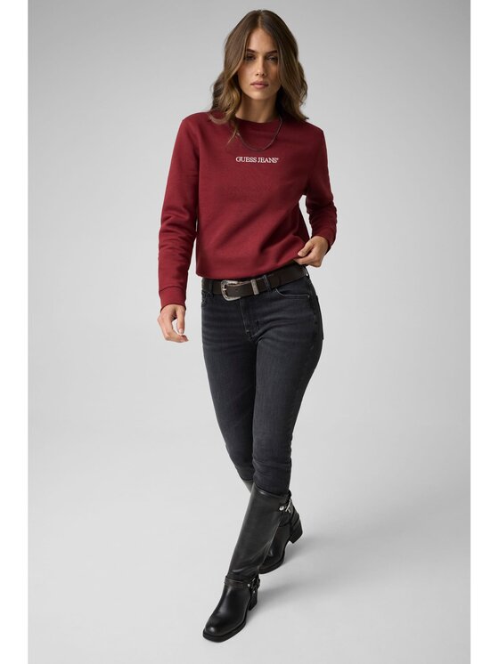 Guess Jeans Guess Jeans Bluza 165725 Czerwony Classic Fit