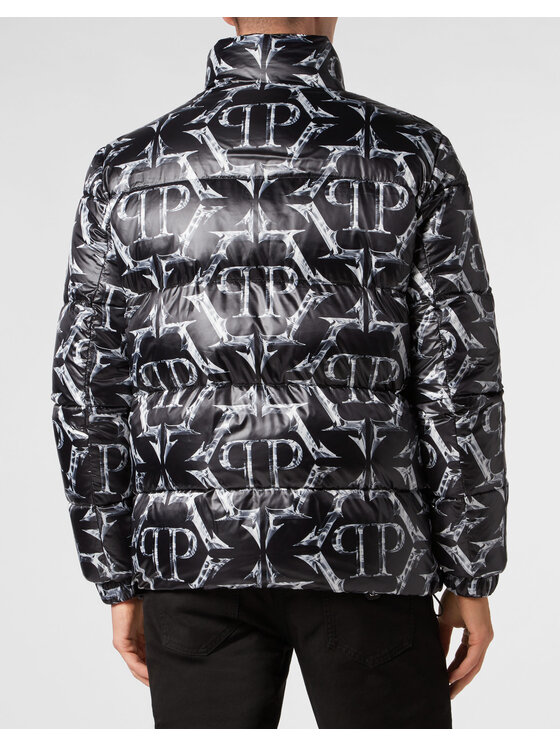 PHILIPP PLEIN PHILIPP PLEIN Vatovaná bunda 79 Černá Regular Fit