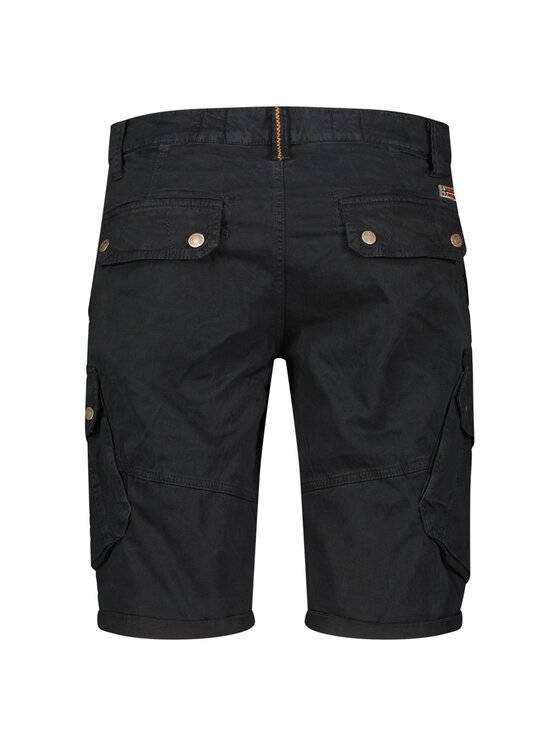 Geographical Norway Geographical Norway Bermudy SX1427H/GNO-Black Czarny Regular Fit