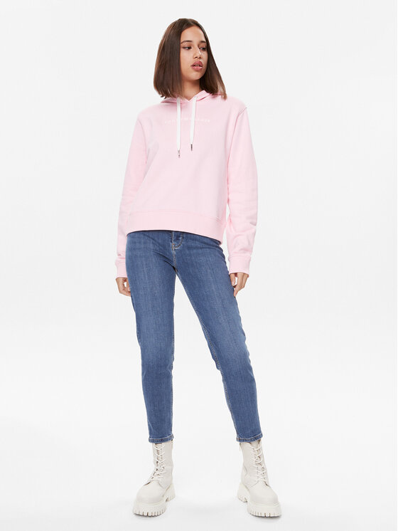 Tommy Hilfiger Tommy Hilfiger Суитшърт Frosted WW0WW38856 Розов Regular Fit