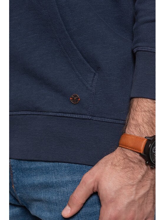Mustang Mustang Felpa TERRY HOODIE Blu Regular Fit
