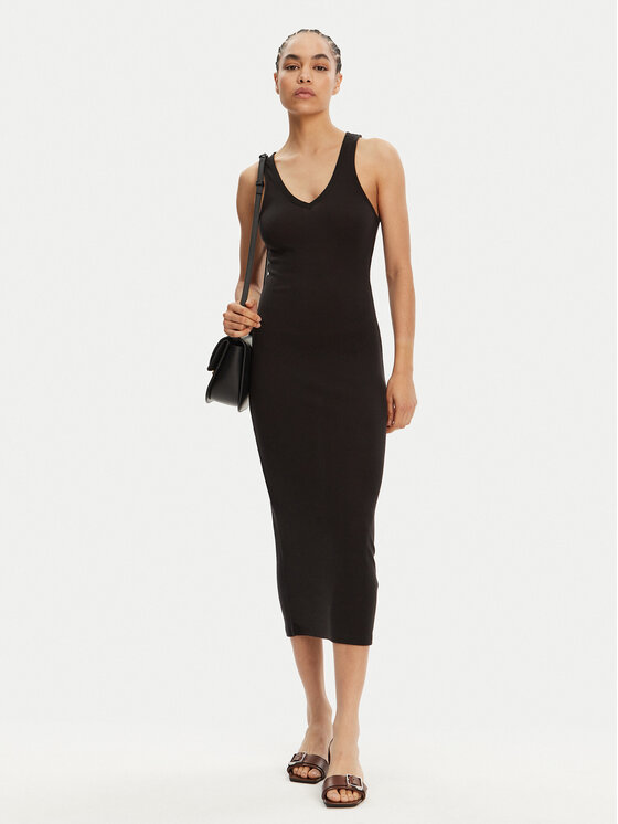 Calvin Klein Jeans Calvin Klein Jeans Ежедневна рокля J20J225282 Черен Slim Fit
