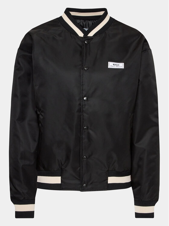 Mercer Amsterdam Mercer Amsterdam Bomber dzseki Unisex Re-Varsity MEAP231010 Fekete Regular Fit
