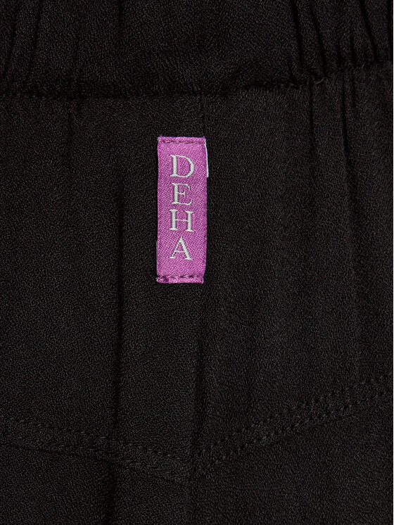 Deha Deha Bermudu šorti A00637 Melns Regular Fit