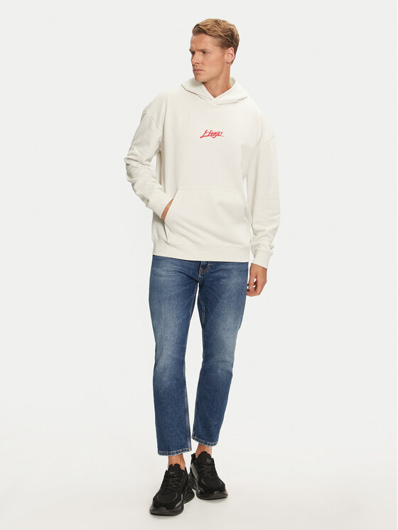 HUGO Hugo Sweatshirt Dlogolong 50521070 Écru Relaxed Fit