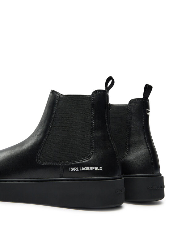 KARL LAGERFELD KARL LAGERFELD Kotníková obuv s elastickým prvkem KL53340A Černá