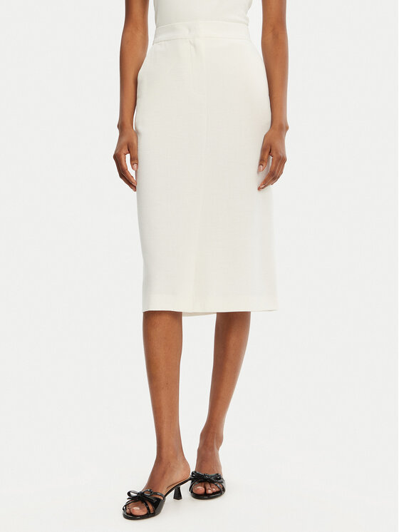 Marella Marella Midi sukně Getti 2515101051200 Écru Regular Fit