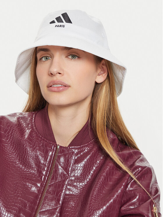 adidas Cappello Bucket JJ1494 Bianco, taglia : OSFM