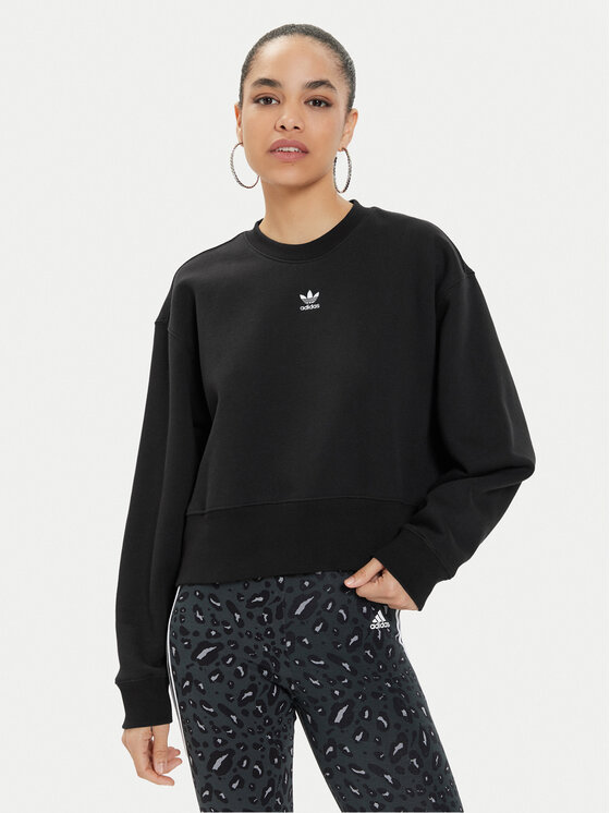 adidas adidas Mikina adicolor Essentials IA6504 Černá Relaxed Fit