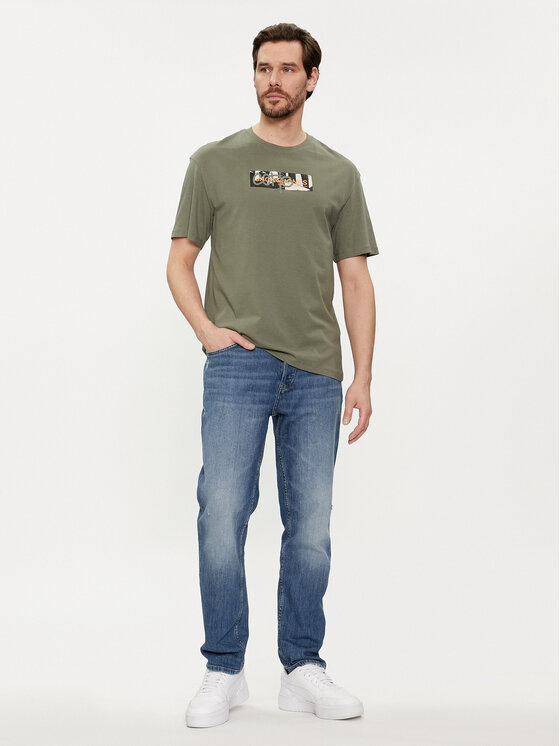 Jack&Jones Jack&Jones Komplet od 5 t-shirt majica Aop Print 12260781 Šarena Relaxed Fit