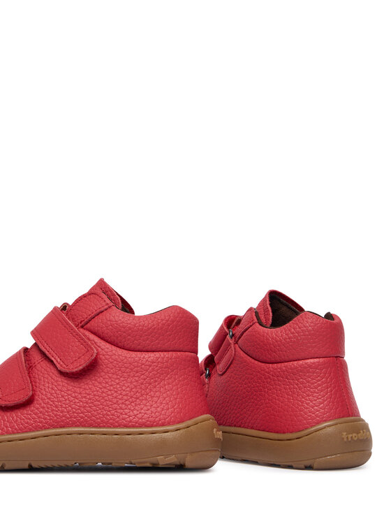 Froddo Froddo Kotníková obuv Barefoot Winter Furry G3110263-7 S Červená