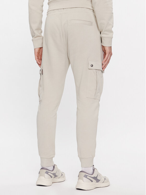 BOSS Boss Spodnie dresowe Seteam 50507886 Beżowy Relaxed Fit