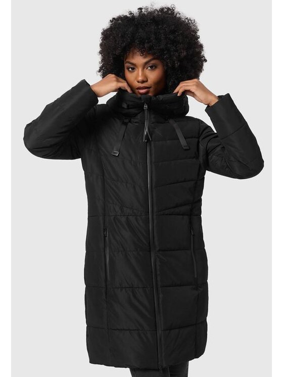 Marikoo Marikoo Kurtka zimowa Natsukoo Czarny Casual Fit