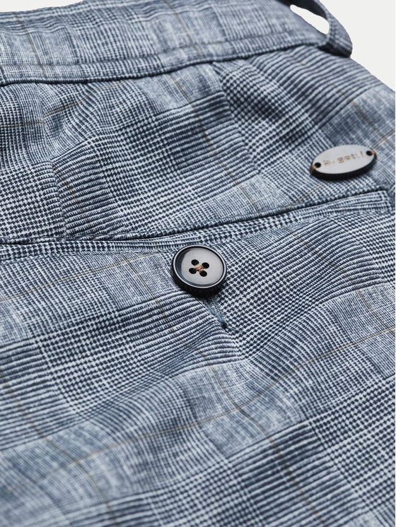 Bugatti Bugatti Chinosy 4036 56818A Niebieski Slim Fit
