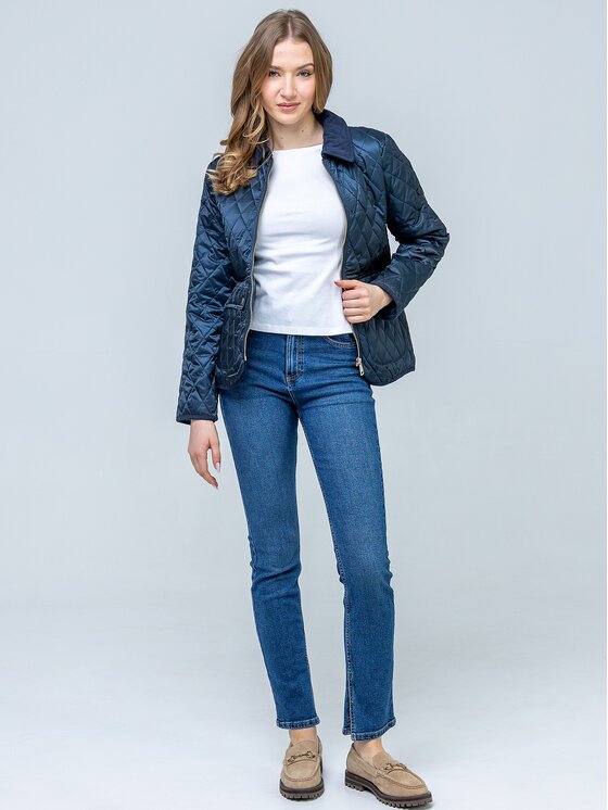 Perso Perso Kurtka przejściowa BLE268015F Granatowy Regular Fit