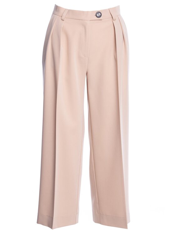 Stylove Stylove Spodnie damskie S139 Beżowy Wide Leg