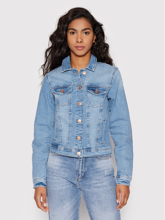 ONLY Džínsová bunda Tia 15177241 Modrá Regular Fit