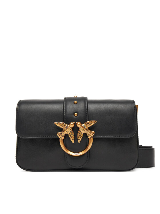 PINKO PINKO Rankinė Love One Mini Slouchy Fl PE 25 PLTT 104340 A2C2 Juoda
