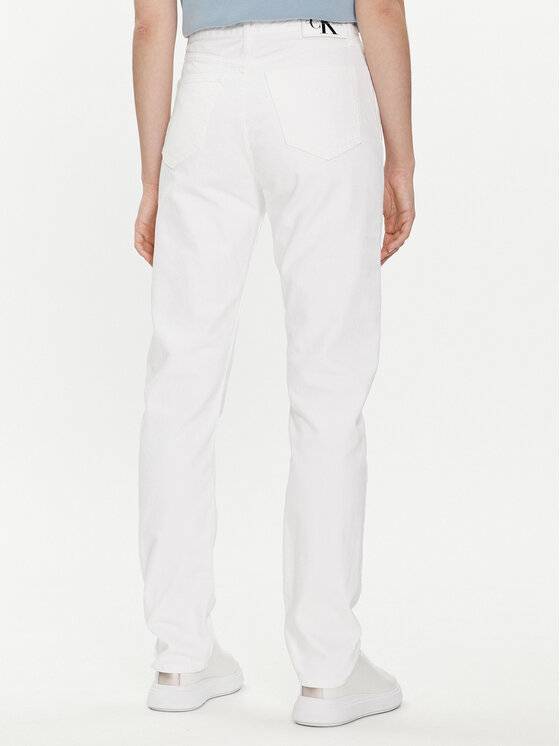Calvin Klein Jeans Calvin Klein Jeans Blugi Authentic J20J222741 Alb Slim Fit