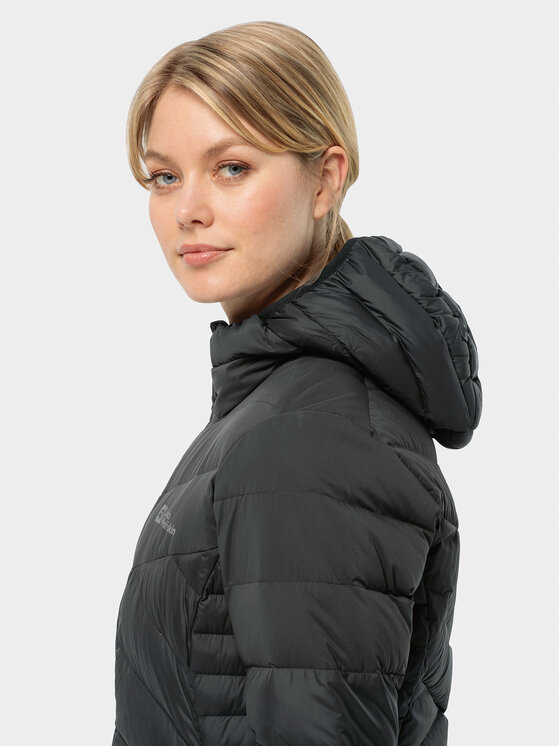 Jack Wolfskin Jack Wolfskin Μπουφάν πουπουλένιο Tundra Down Coat 1207751 Μαύρο Regular Fit