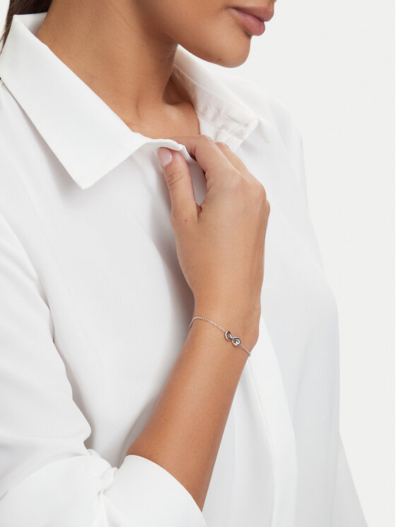 Guess Guess Náramek JUBB06 048JW Stříbrná