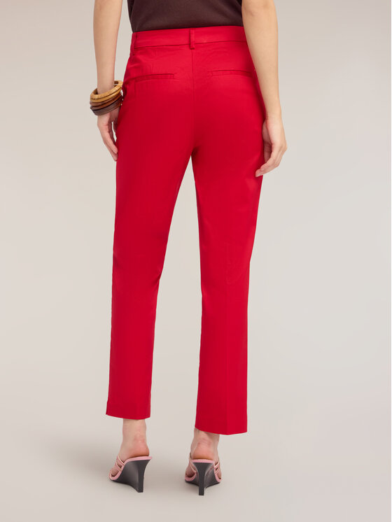 Motivi Motivi Pantaloni di tessuto P03BQ004701N016 Rosso Slim Fit