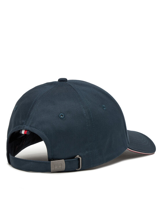 Tommy Hilfiger Tommy Hilfiger Kepurė su snapeliu Th Corporate Cotton 6 Panel Cap AM0AM12035 Tamsiai mėlyna