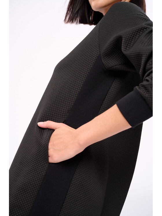 blue shadow blue shadow Sukienka codzienna Sandra Czarny Regular Fit