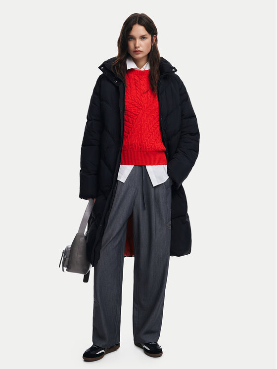 Desigual Desigual Зимно яке Copenhague 24WWEWA9 Черен Relaxed Fit