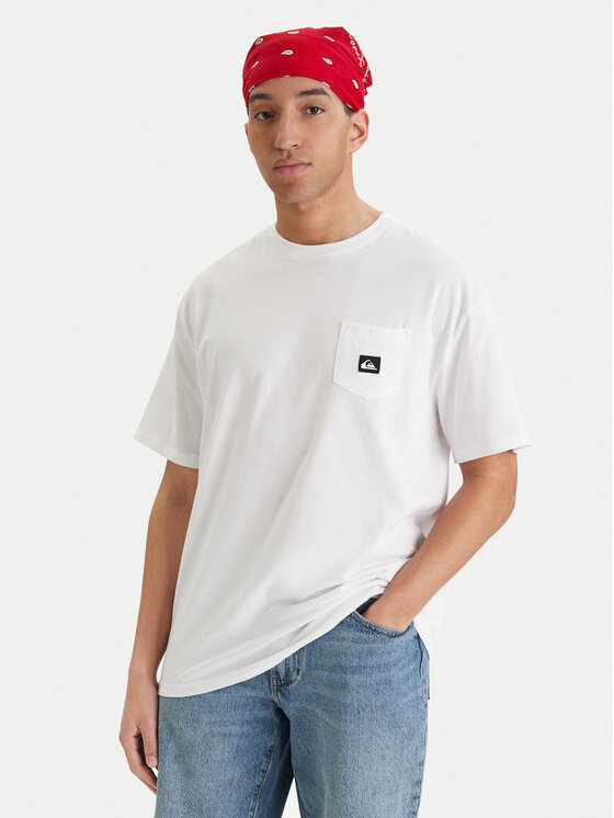 Quiksilver Quiksilver Tričko Salt Water EQYZT08205 Biela Comfort Fit