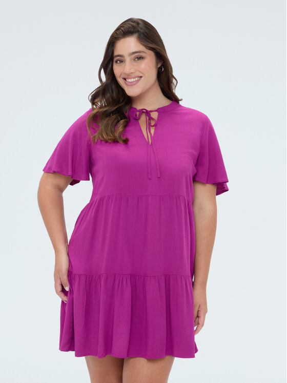Fiorella Rubino Fiorella Rubino Sukienka codzienna 7086T001771N019 Różowy Regular Fit