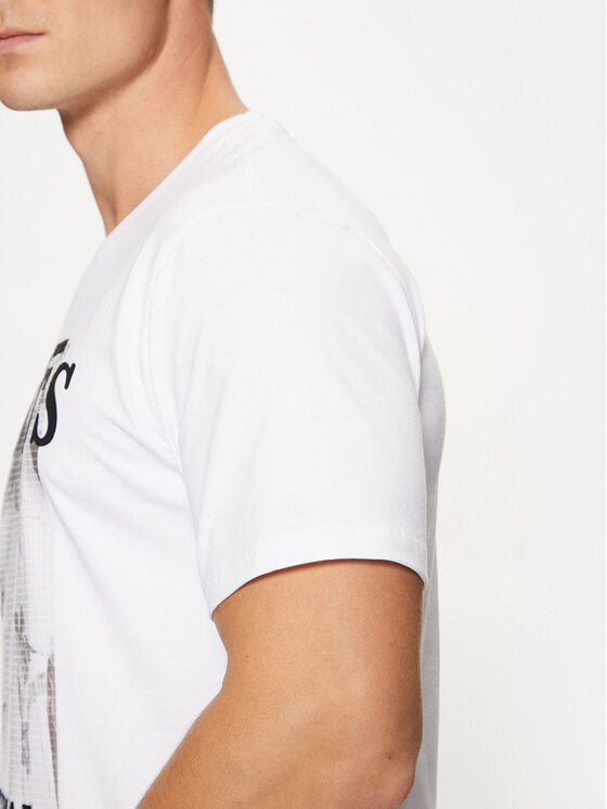 Guess Guess Majica M4BI47 J1314 Bela Slim Fit