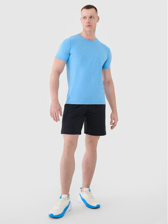 4F 4F Koszulka techniczna BASIC+ Niebieski Regular Fit