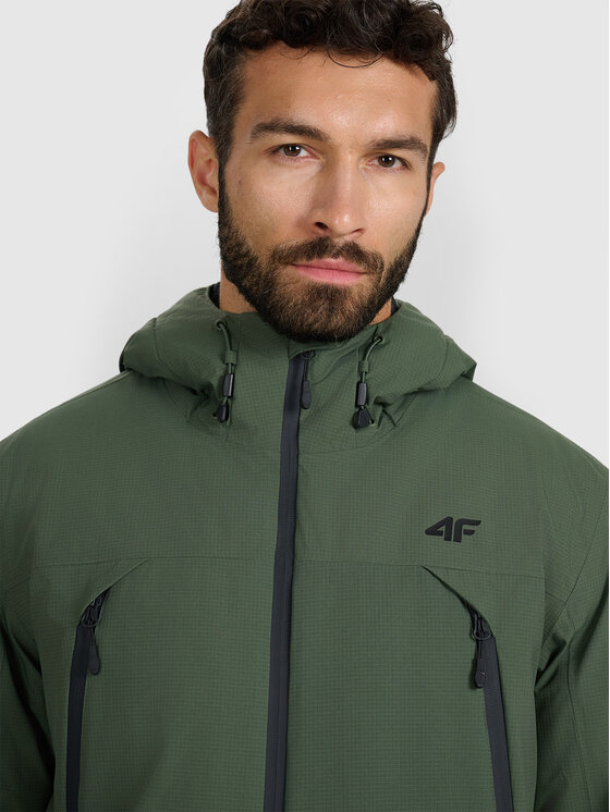 4F 4F Kurtka przejściowa casual Zielony ciemny Regular Fit
