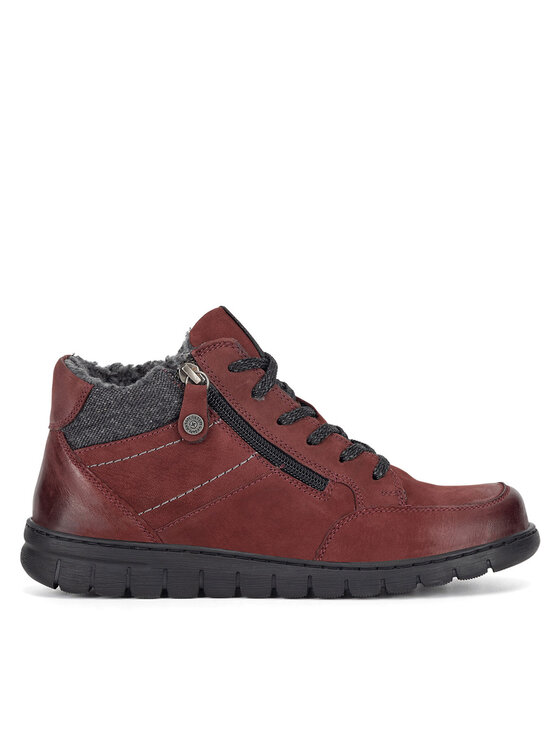 Go Soft Go Soft Stiefeletten WI23-GHANA-07 Dunkelrot