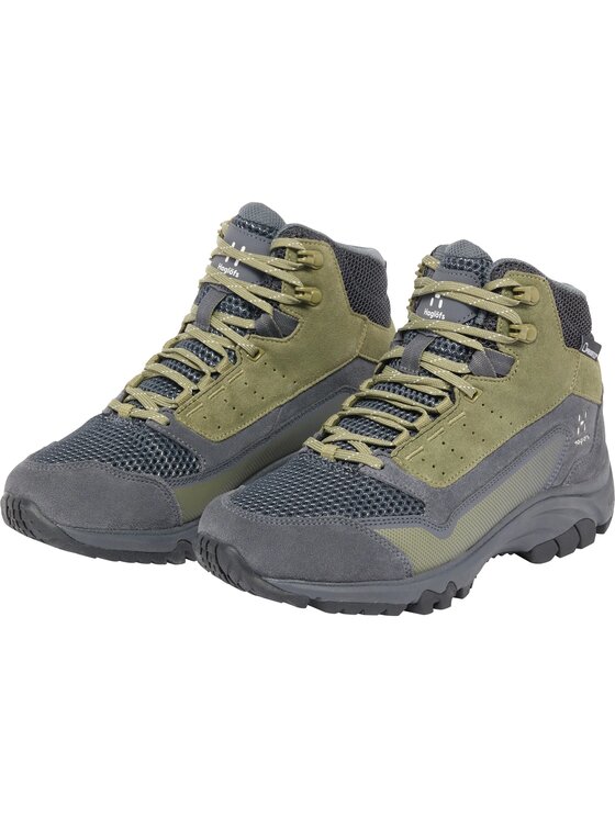 Haglöfs Haglöfs Buty wspinaczkowe H Skuta Proof Mid Wmn Magnetite/Olive Green Zielony