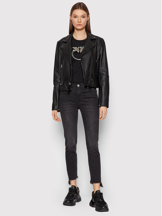 PINKO Pinko Jeansy 1J10WZ Y78P Czarny Skinny Fit