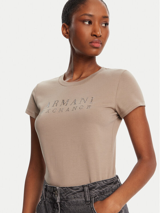 Armani Exchange Armani Exchange T-särk XW001349 AF17173 U6242 Beež Regular Fit