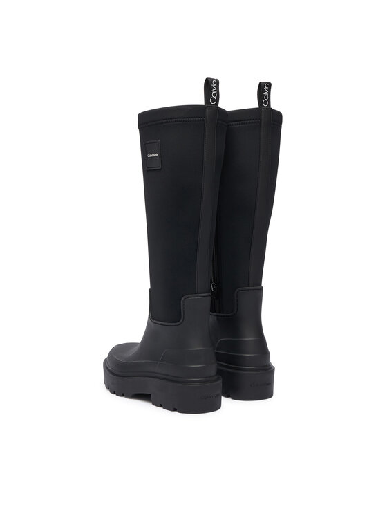 Calvin Klein Calvin Klein Holínky Rainboot High Rubber Neo HW0HW03180 Černá
