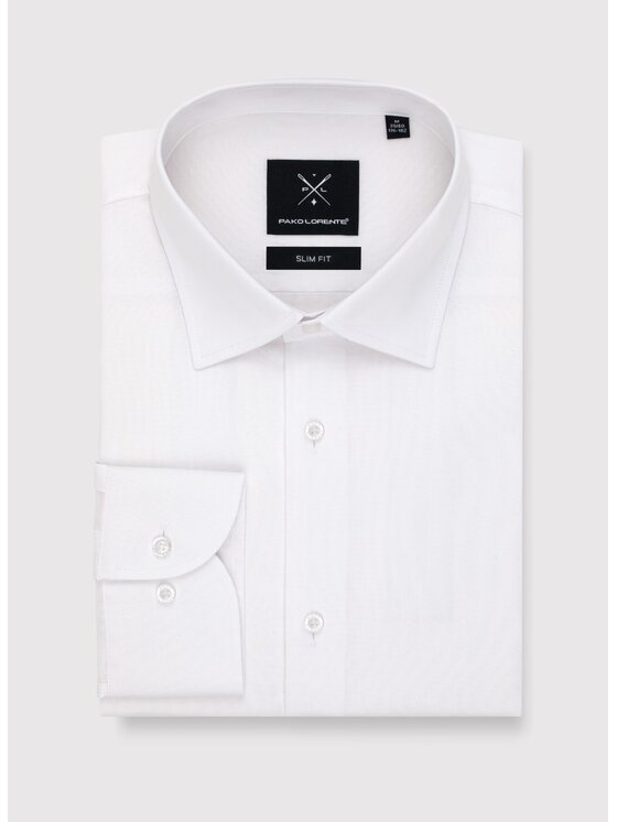 Pako Lorente Pako Lorente Koszula P000B-1X-008-B Biały Slim Fit