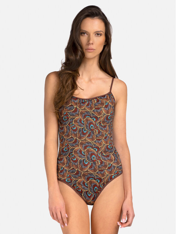 Miss Lou Miss Lou Costume da bagno J-BR1-BR Marrone