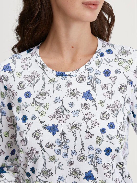 Calida Calida Nočná košeľa 36456 Biela Comfortable Fit