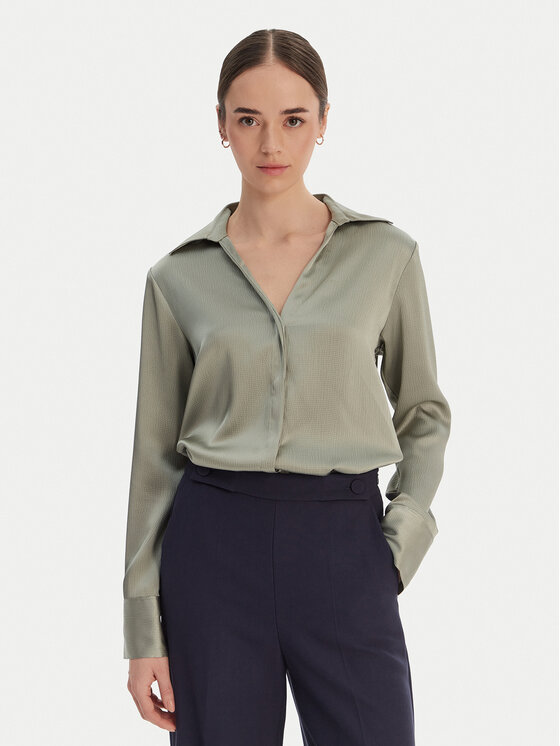 Calvin Klein Calvin Klein Πουκάμισο Hammered LV044F129G Μπεζ Regular Fit