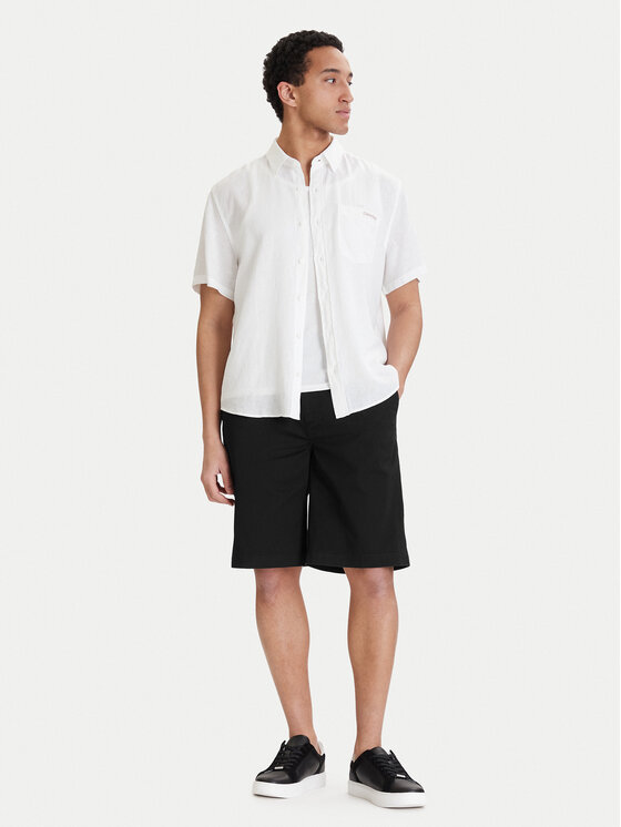 Calvin Klein Jeans Calvin Klein Jeans Szövet rövidnadrág 90s LV04RD603G Fekete Baggy Fit
