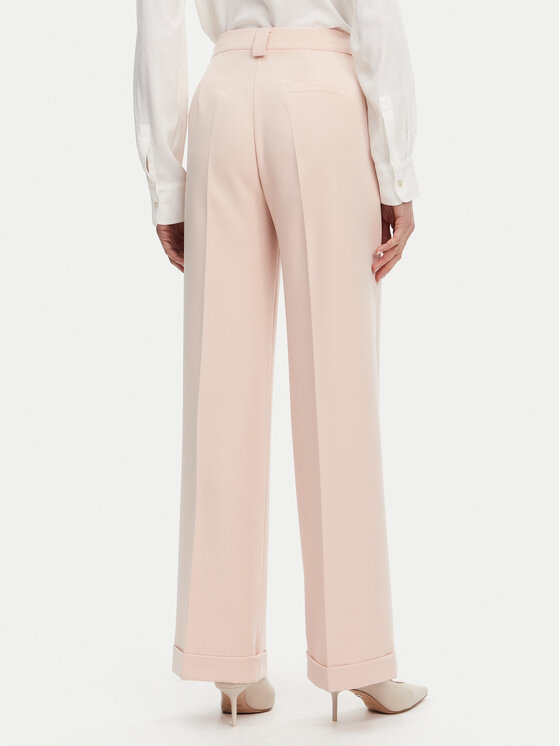 Maryley Maryley Pantaloni din material 25EB537/M26/43PY Roz Regular Fit