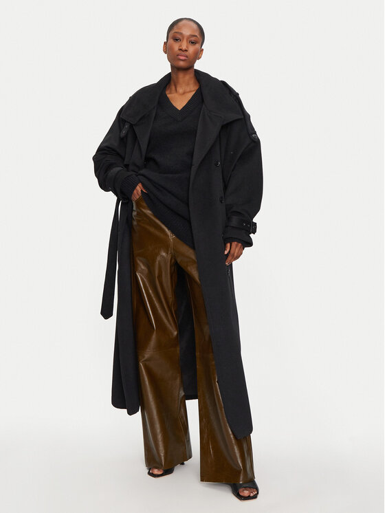 Calvin Klein Jeans Calvin Klein Jeans Плетена рокля J20J224638 Черен Loose Fit