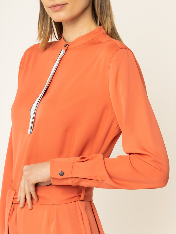 Calvin Klein Calvin Klein Vestito chemisier Belted Placket K20K201719 Arancione Regular Fit