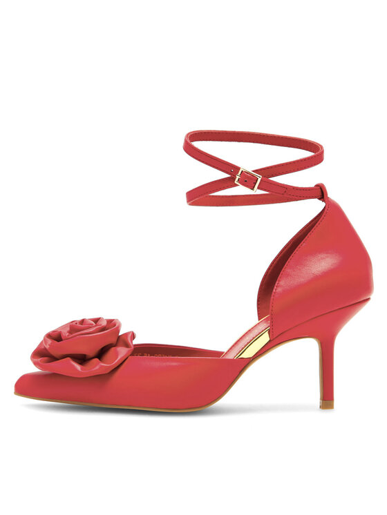 Eva Minge Eva Minge Pantofi cu toc subțire ROSE-V1520-15 Roșu