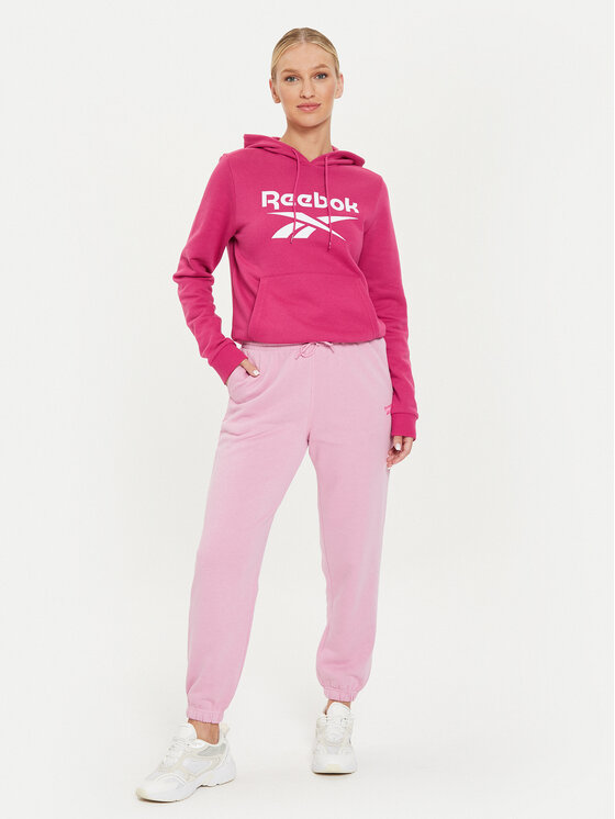 Reebok Reebok Bluză Fleece Hoodie Roz Regular Fit