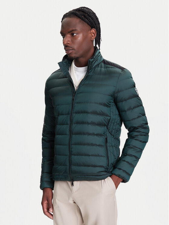 Guess Guess Geacă din puf M1RL47 WDQ50 Verde Regular Fit